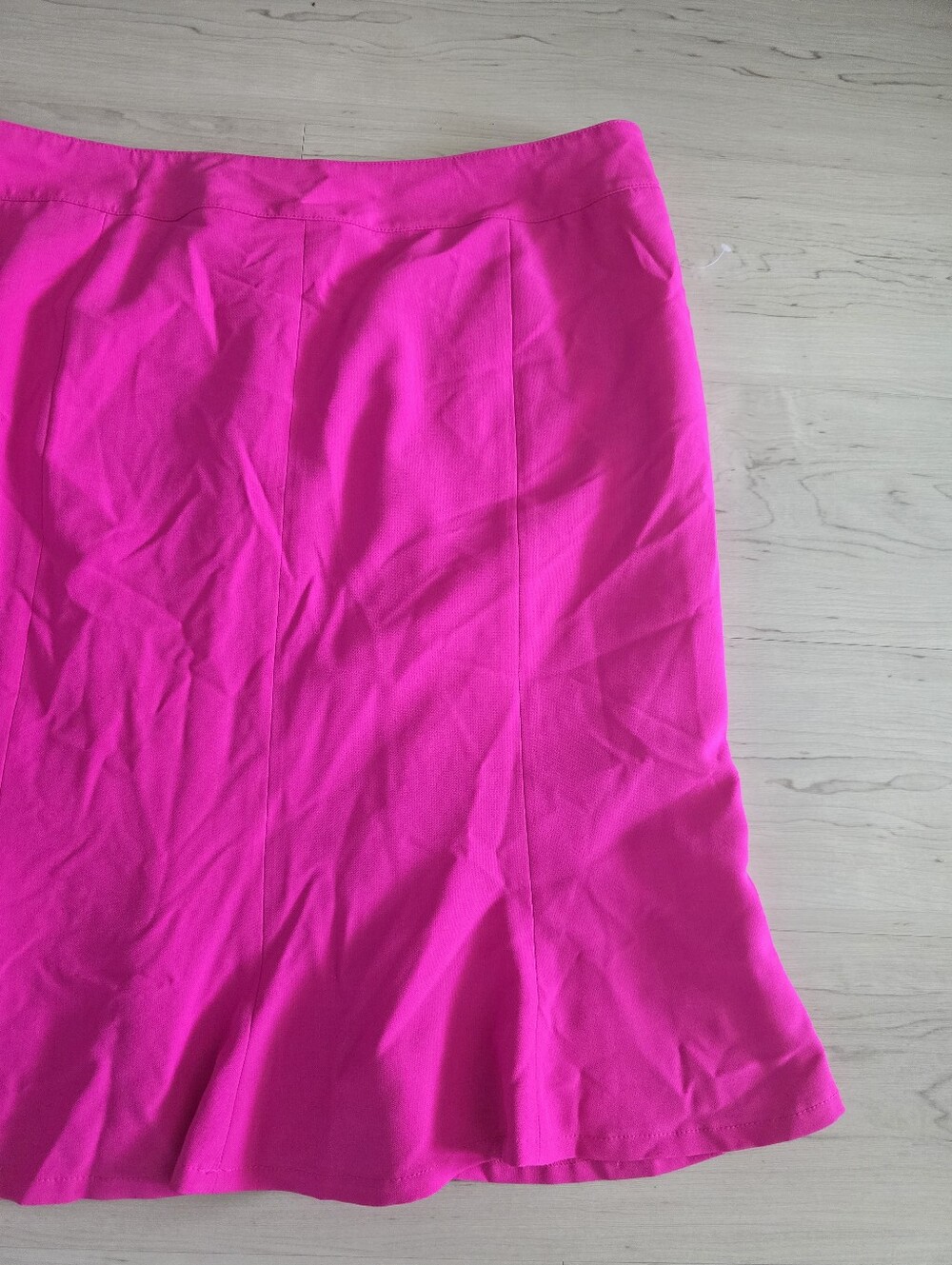 NWT Le Suit Pink Fuchsia Flare Skirt Size 18 Knee Length Career Y2K $149 - Picture 4 of 9